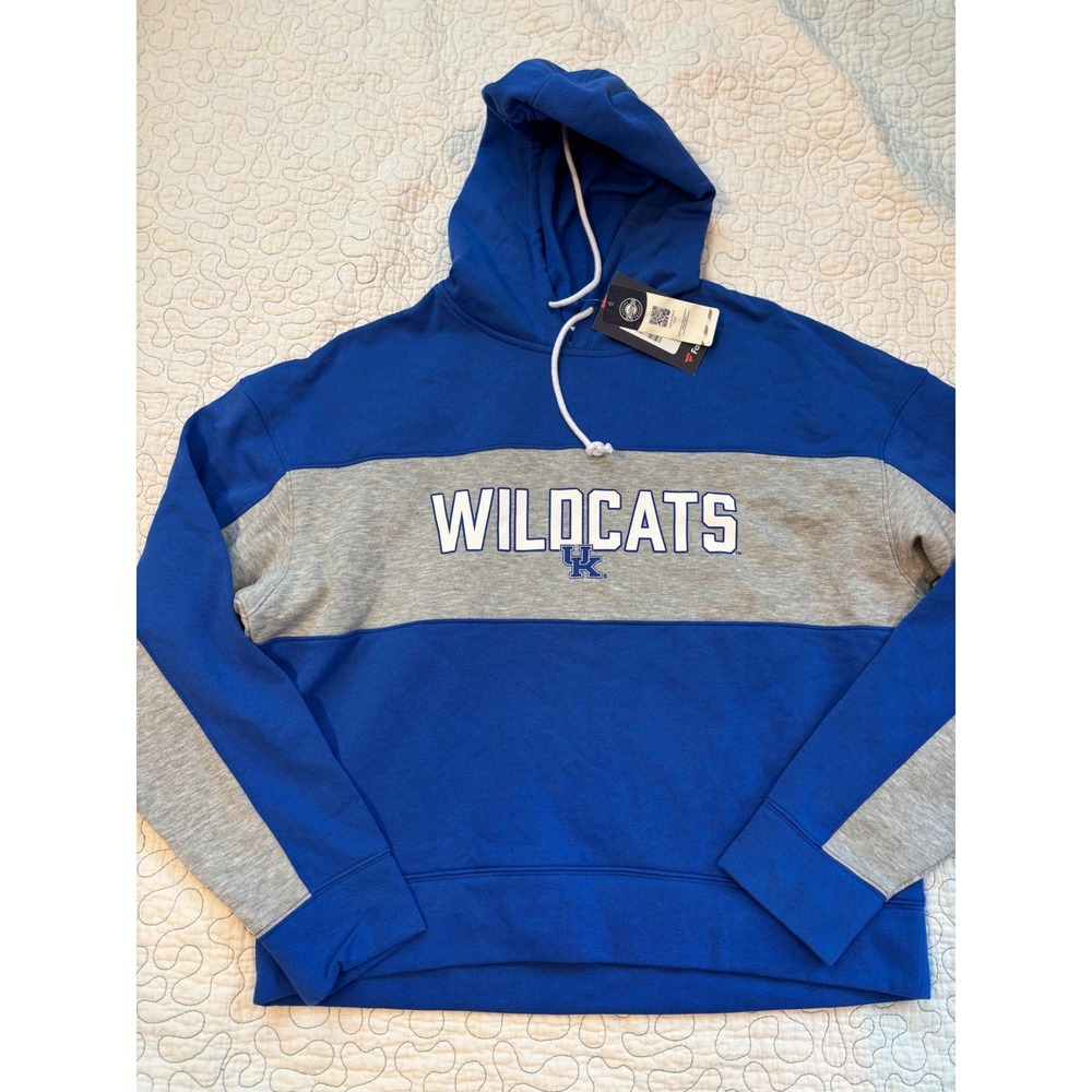 Fanatics Womens Kentucky Wildcats Shorter Hooded Sweatshirt Size Medium #666